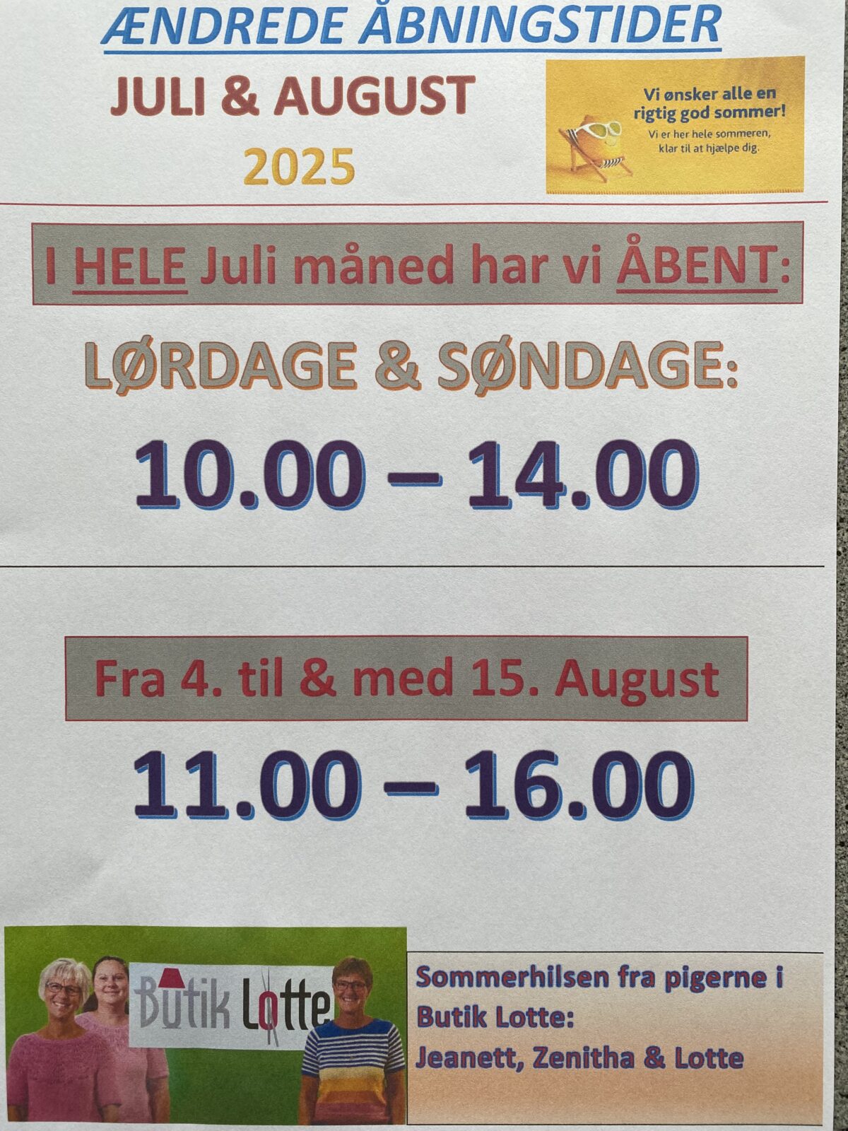 Åbningstider